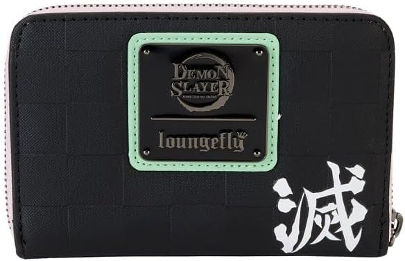 Loungefly Aniplex Demon Slayer Group Zip Around Wallet Black/Charcoal