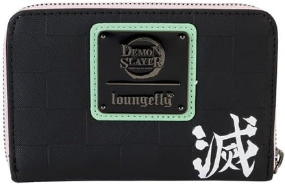 Loungefly Aniplex Demon Slayer Group Zip Around Wallet Black/Charcoal