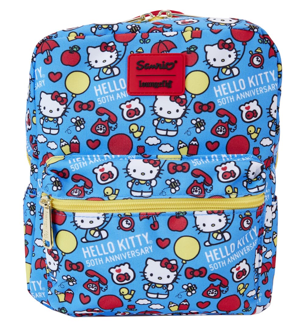 Loungefly Hello Kitty by sac à dos Mini 50th Anniversary AOP, LF-SANBK0523