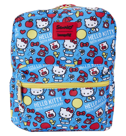 Loungefly Hello Kitty by sac à dos Mini 50th Anniversary AOP, LF-SANBK0523
