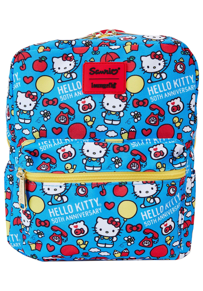 Loungefly Hello Kitty by sac à dos Mini 50th Anniversary AOP, LF-SANBK0523