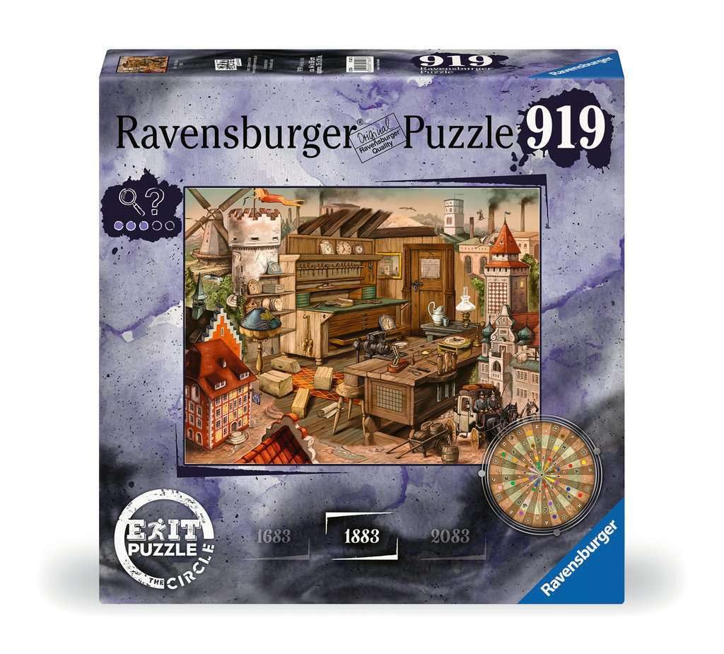 Ravensburger EXIT Puzzle 17447 - EXIT The Circle, Anno 1883 - Escape Room Puzzle mit 919 Teilen, ab 14 Jahren