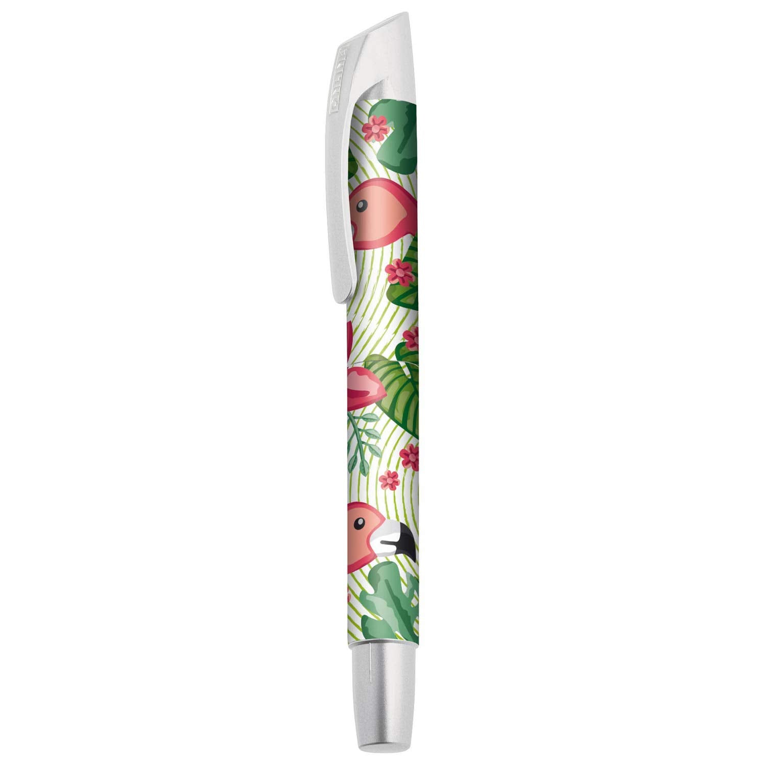 Online Writing instruments 61368/3D - ink cartridge rollerball pen, robust rollerball tip, Flamingo Jungle Rollerball Flamingo Jungle