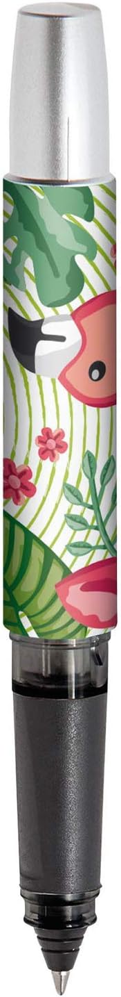 Online Writing instruments 61368/3D - ink cartridge rollerball pen, robust rollerball tip, Flamingo Jungle Rollerball Flamingo Jungle