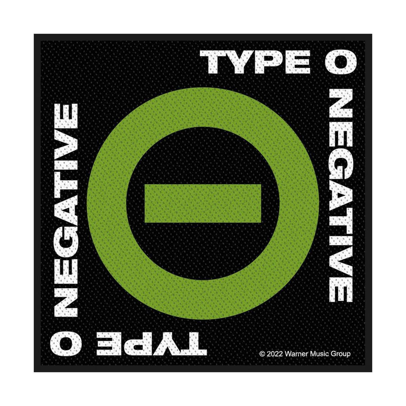 Type O Negative Negative Symbol Unisex Patch Black/Green 100% Polyester
