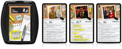 Top Trumps The Office US Quiz Game, 500 questions to test your knowledge and memory on Dwight, Angela, Kelly, Kevin, Stanley, Phyllis and Michael Scott himself, gift for players aged 12 plus