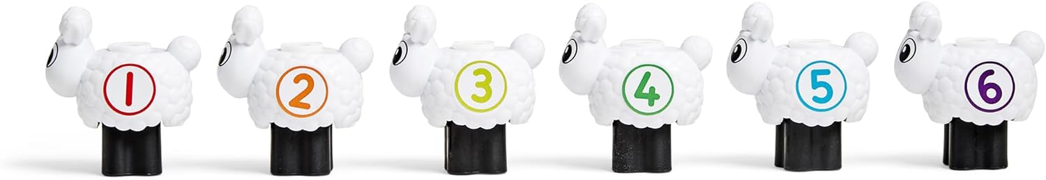 Learning Resources MathLink Cubes Activity Set Numberblocks Counting Sheep Farm, Age 3 4 5 6, CBeebies Toys, Maths Toys, Number Toys, Play Farm, EYFS, 10 Maths Activities Included