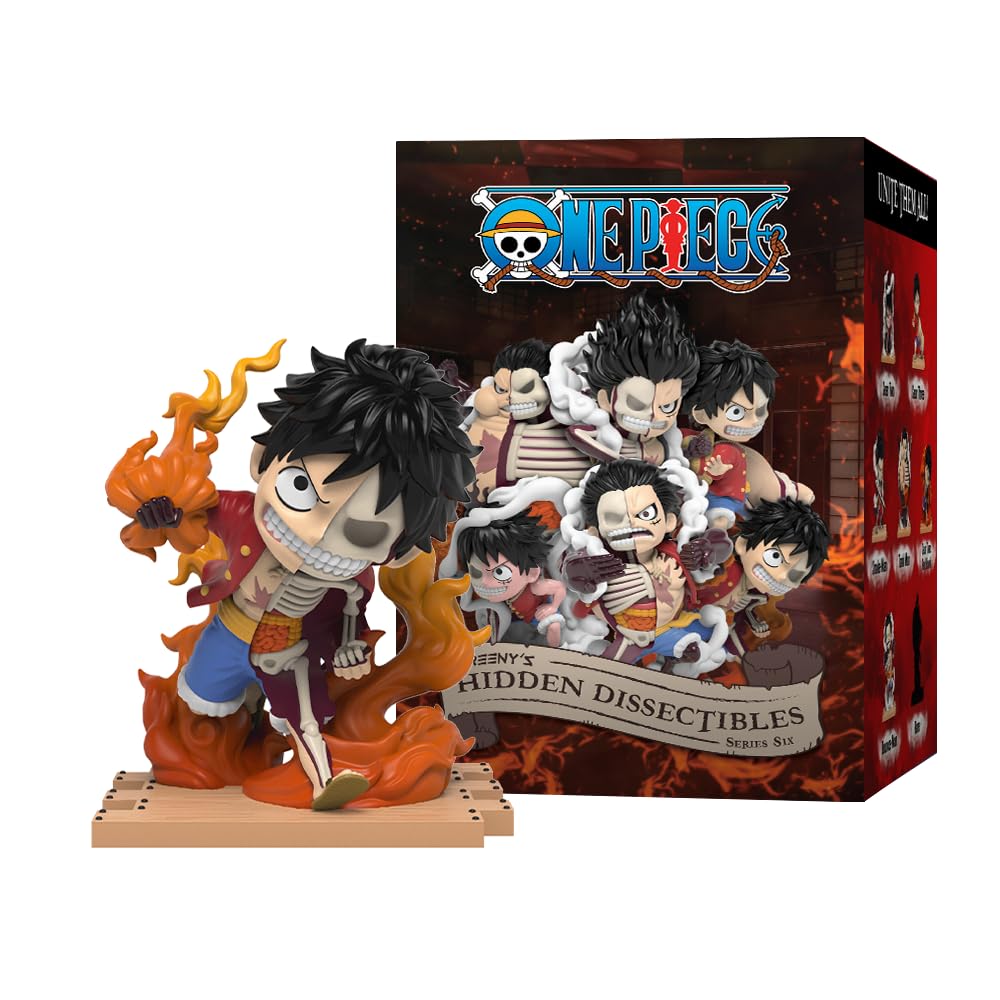 Mighty Jaxx Hidden Dissectibles: One Piece Series 6 (Luffy Gears) | Figura da collezione con scatola a sorpresa | un carattere casuale