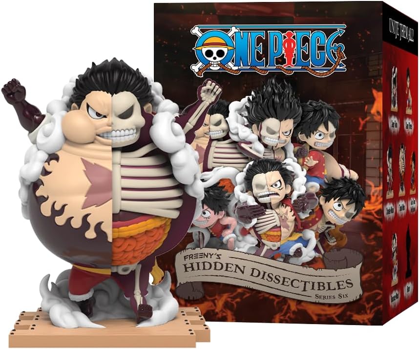 Mighty Jaxx Freeny's Hidden Dissectibles: One Piece Series 6 (Luffy Gears Edition) | Blind Box Toy Collectible Figurines | One Pack - Contains One Random Figure
