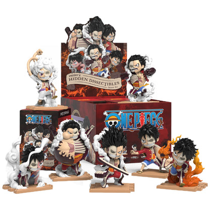 Mighty Jaxx Freeny's Hidden Dissectibles: One Piece Series 6 (Luffy Gears Edition) | Sealed Tray of 6 - Contains No Duplicates | Blind Box Toy Collectible Figurines