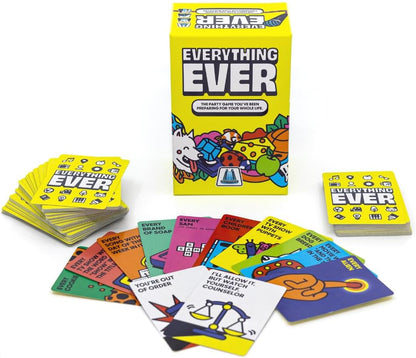 Everything Ever Card Game | Fun Family Games for Adults, Teens, & Kids | Fun Quick Party Game | 20 Minutes | Ages 12 and Up | for 2 to 10 Players | Easy to Learn