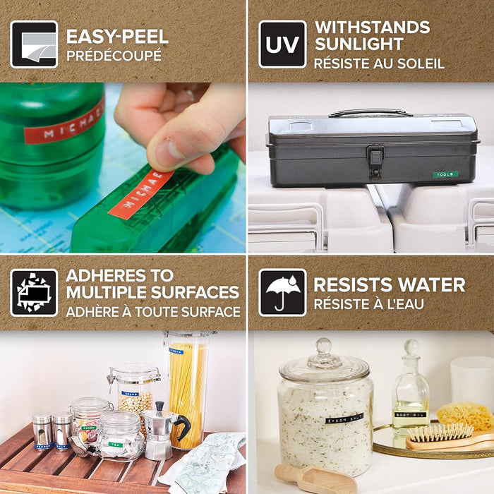 DYMO Omega rotuladora de estampación | Rotuladora de estampación pequeña con sistema de giro y clic y diseño ergonómico | Para uso doméstico y proyectos de manualidades (€, Ñ, Å, Æ y Ø