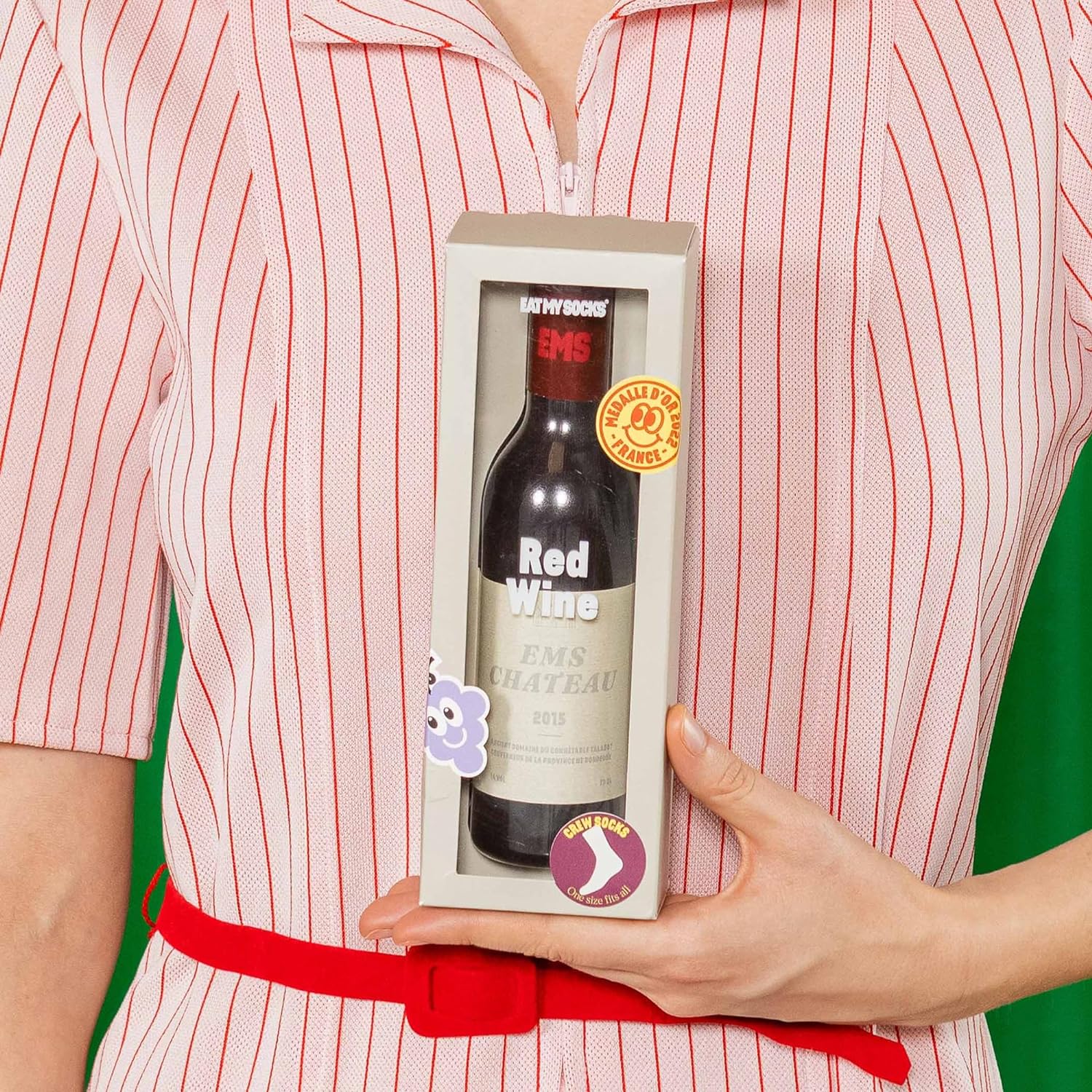Eat My Socks - Wine (Red) - One Size