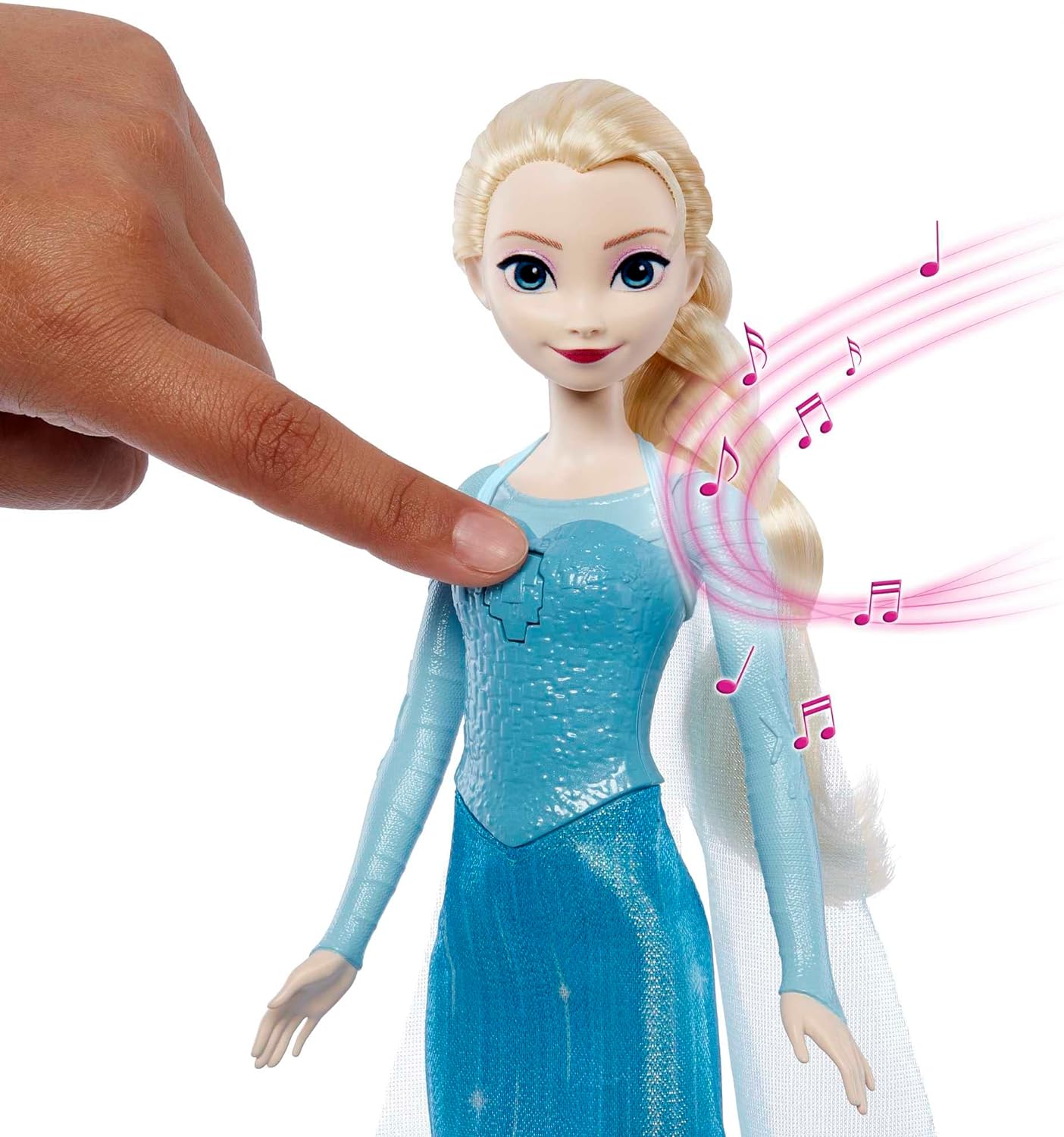 Disney Frozen Singing Elsa Doll, Frozen Elsa in Signature Clothing, Collectible Fashion Doll, Poseable Doll with Button that Sings Let It Go Song, Toys for Ages 3 and Up, German Version, HMG32