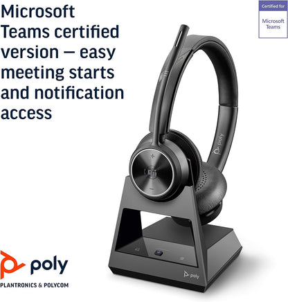 Poly Savi 7320-M ultra-secure wireless DECT™ headset system - Microsoft Teams certified version