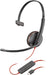 HP Poly Blackwire 3210 - Blackwire 3200 Series - Cuffie - On-Ear - cablate - Cancellazione attiva del rumore - USB-C - Nero - Certificate per Skype per aziende