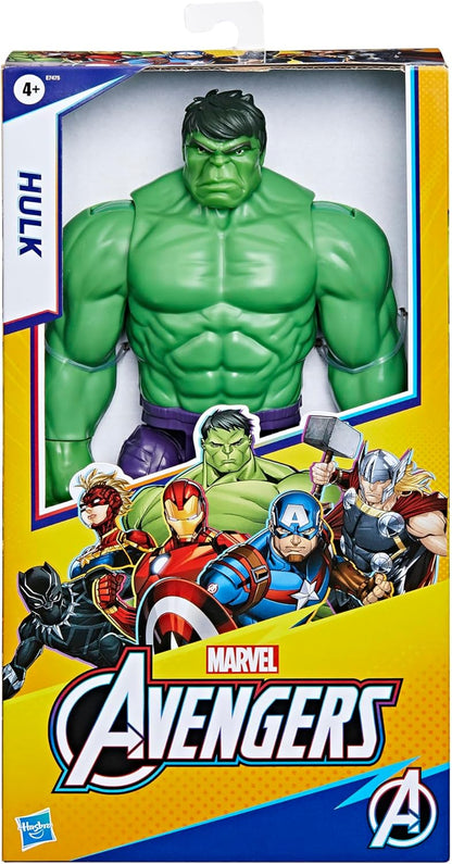 avengers Marvel Titan Hero Series Blast Gear Deluxe Hulk Action Figure, 30-cm Toy, For Children Aged 4 and Up, Green
