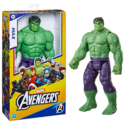 avengers Marvel Titan Hero Series Blast Gear Deluxe Hulk Action Figure, 30-cm Toy, For Children Aged 4 and Up, Green