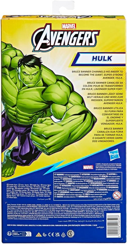 avengers Marvel Titan Hero Series Blast Gear Deluxe Hulk Action Figure, 30-cm Toy, For Children Aged 4 and Up, Green