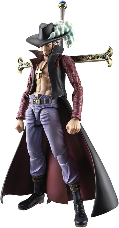 Variable Action Heroes One Piece Juracure Mihawk, Approx. 7.1 inches (180 mm), PVC Pre-painted Action Figure