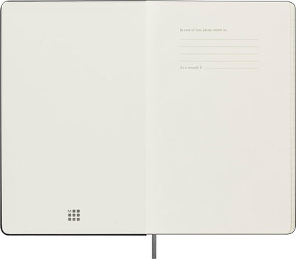 Moleskine weekly planner 2024-2025, Weekly Planner 18 Months 2025, With Space For Notes, With Hard Cover And Elastic Closure, Large Format 13 x 21 cm, Color