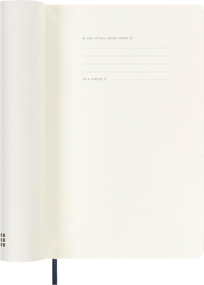 Moleskine Weekly Planner 2024-2025, Weekly Planner 18 Months 2025, With Space For Notes, With Soft Cover And Elastic Closure, Large Format 13 x 21 cm, Color