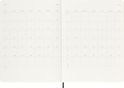 Moleskine Weekly Planner 2024-2025, Weekly Planner 18 Months 2025, With Space For Notes, With Soft Cover And Elastic Closure, Large Format 13 x 21 cm, Color
