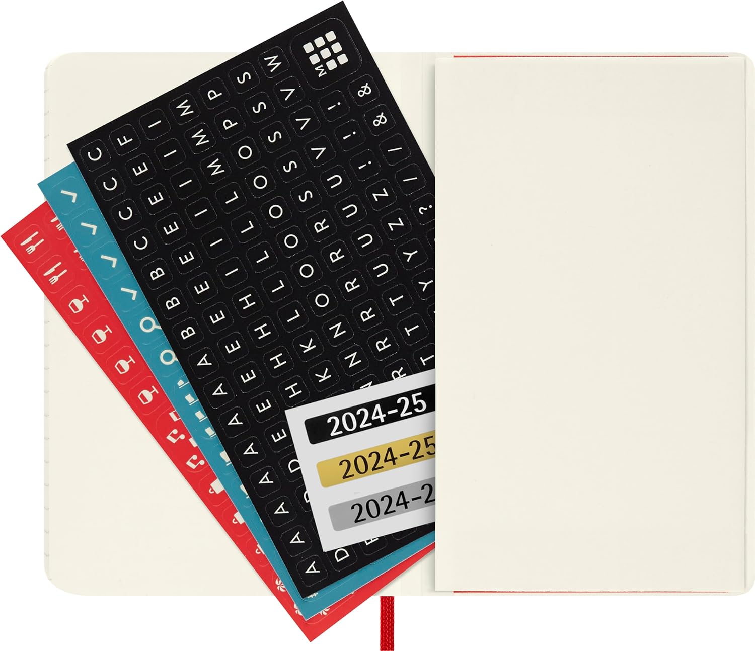 Moleskine Weekly Planner 2024-2025, Weekly Planner 18 Months 2025, With Space For Notes, With Soft Cover And Elastic Closure, Pocket Size 9 x 14 cm, Color