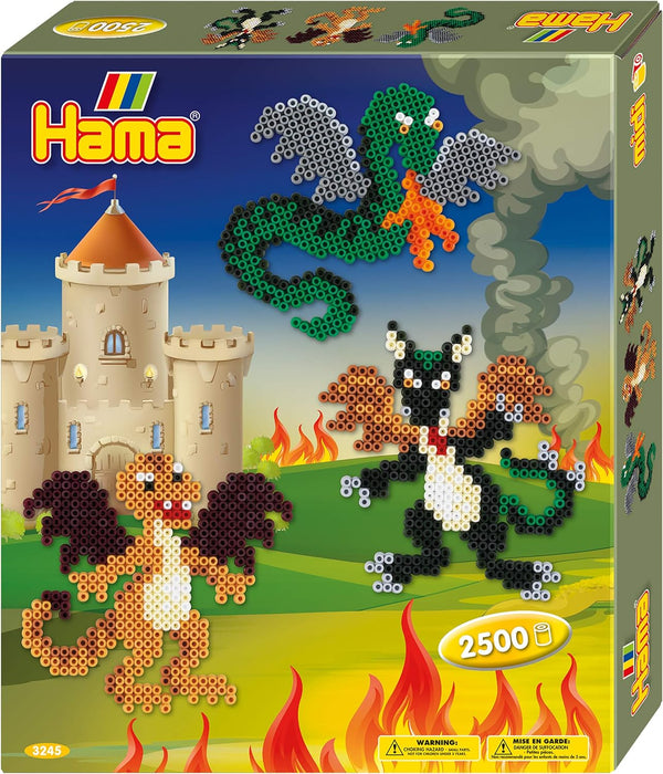 HAMA BEADS Gift Box Dragon Dragons-Caja de Regalo, Multicolor, Talla única (10.3245