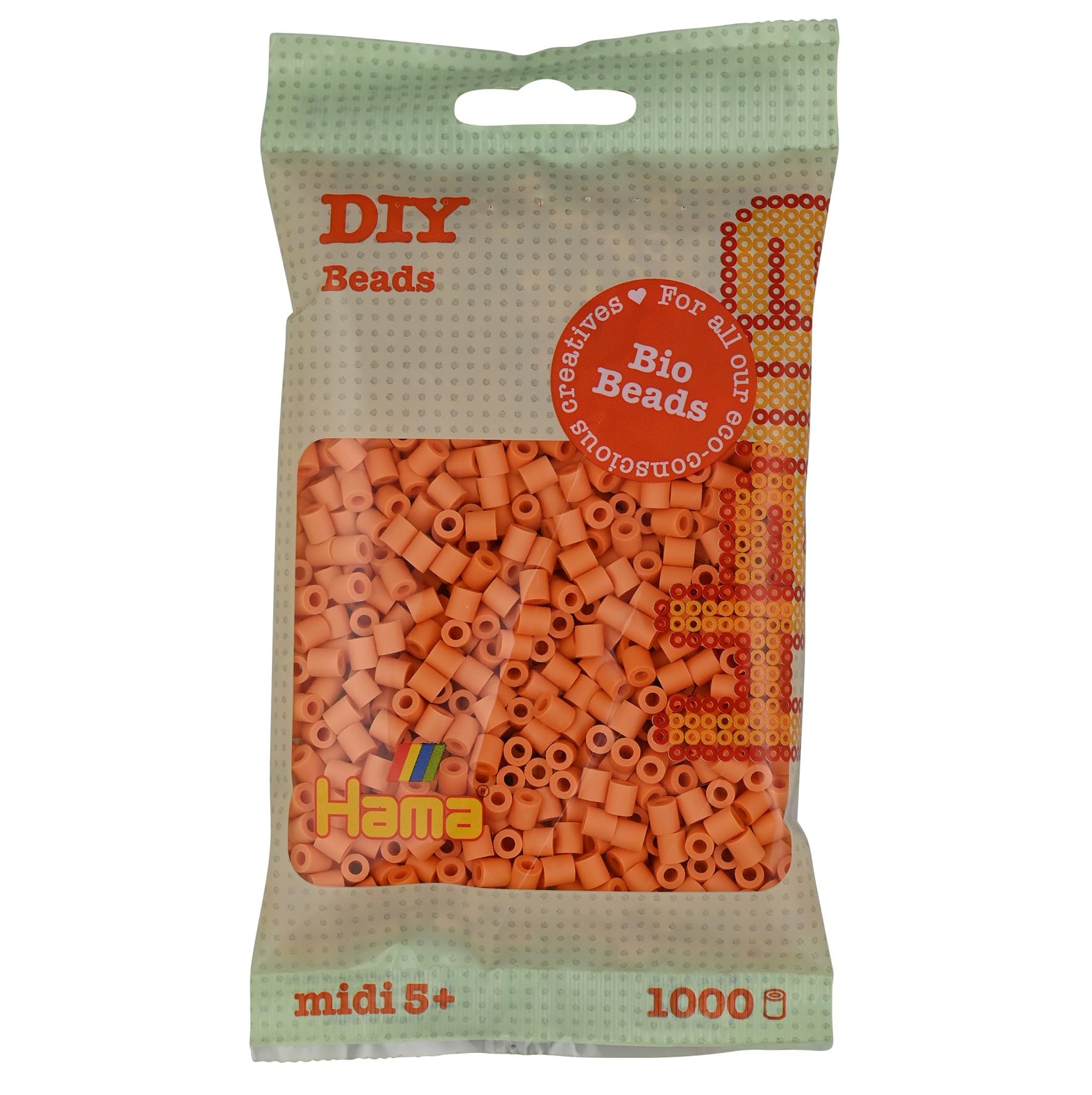 Hama Midi Bio Beads Bag | Approx. 1000 Fuse Beads | Mosaic Decoration Arts & Craft for Creative Children Ages 5+ |