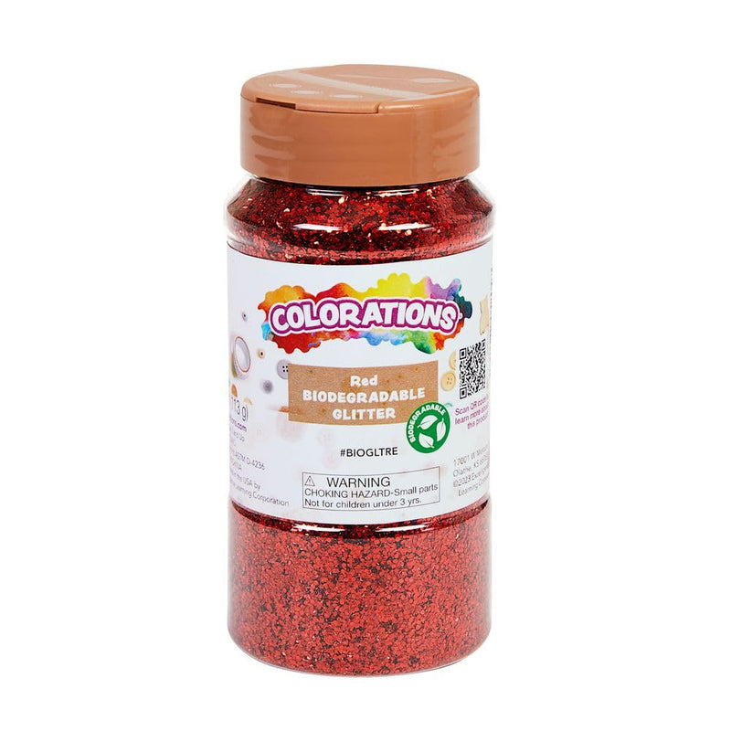 Colorations Biologisch abbaubarer Glitzer, Rot, 118 ml