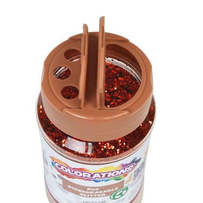 Colorations Biologisch abbaubarer Glitzer, Rot, 118 ml