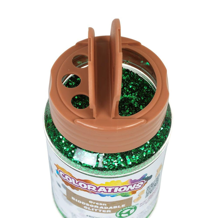 Colorations Biologisch abbaubarer grüner Glitzer, 118 ml