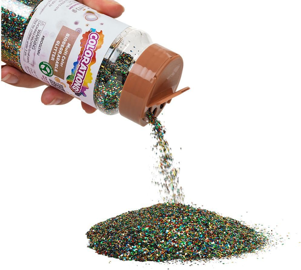 Colorations Biologisch abbaubarer Glitzer, mehrfarbig, 113,4 g