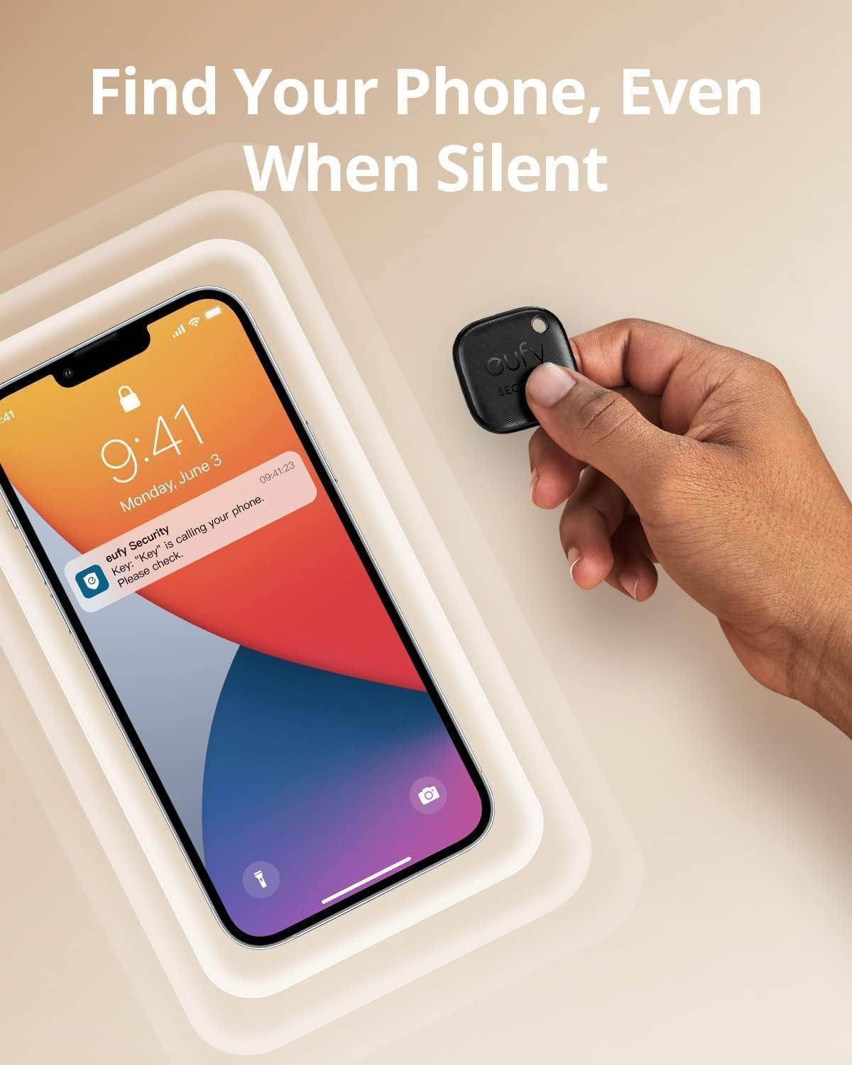 eufy Security SmartTrack Link Bluetooth Item Finder and Key Finder, Works with Apple Find My (iOS only), Find your Remote, Luggage, Phone, and More, Water Resistant (Android Not Supported),4 pack