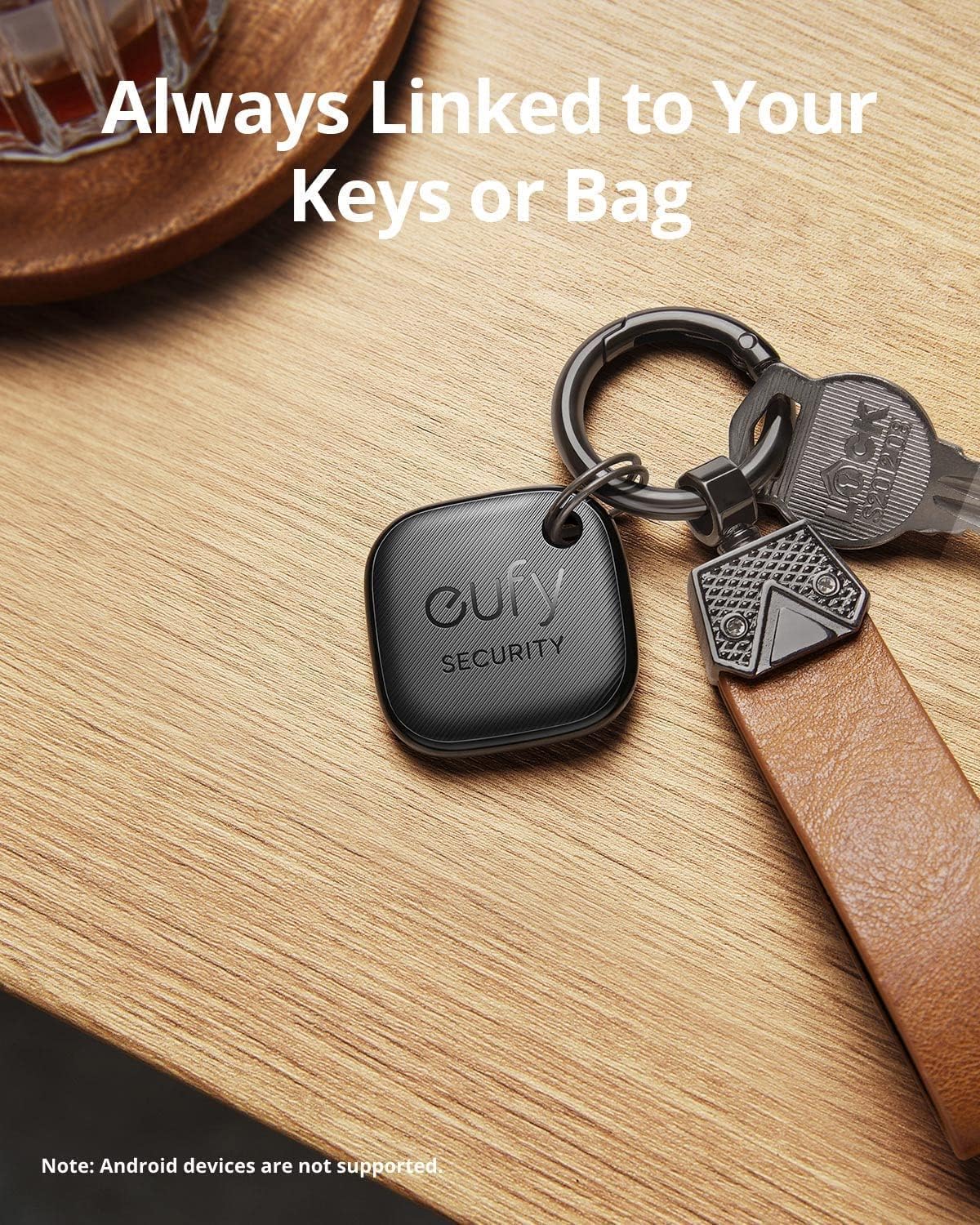 eufy Security SmartTrack Link Bluetooth Item Finder and Key Finder, Works with Apple Find My (iOS only), Find your Remote, Luggage, Phone, and More, Water Resistant (Android Not Supported),4 pack
