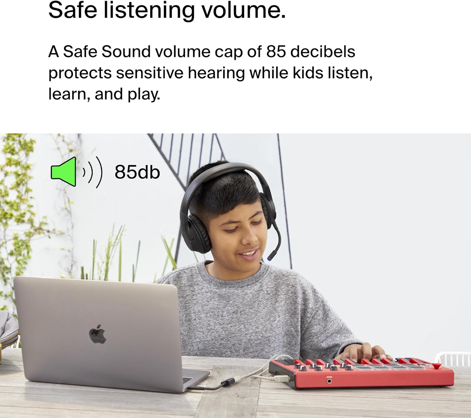 Belkin SoundForm Inspire Wireless Over-Ear Headset for Kids,On-Ear Headphones for Girls and Boys, Online Learning, & Travel with Built-In Microphone - Compatible with iPhone, iPad, Galaxy, and More