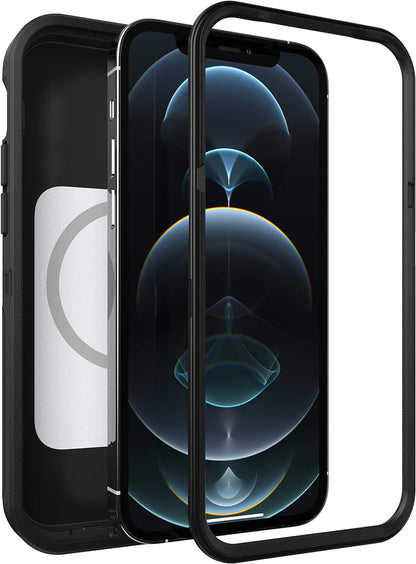 OtterBox Defender XT Case for iPhone 12 / iPhone 12 Pro with MagSafe, Shockproof, Drop proof, Ultra-Rugged, Protective Case, 5x Tested to Military Standard, Black, No Retail Packaging iPhone 12 / iPhone 12 Pro Single
