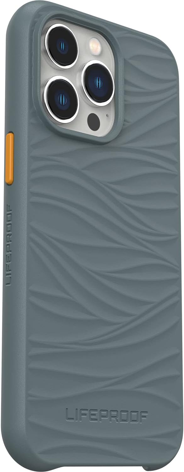 LifeProof Wake Case for iPhone 13 Pro, Shockproof, Drop proof to 2 Meters, Protective Thin Case, Sustainably made from Recycled Ocean Plastic, Grey Grey iPhone 13 Pro