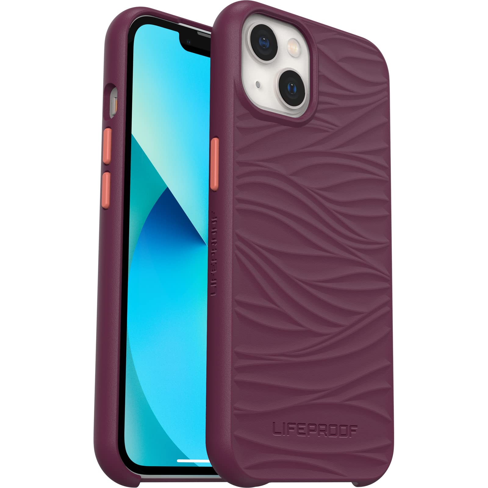 LifeProof Wake Case for iPhone 13, Shockproof, Drop proof to 2 Meters, Protective Thin Case, Sustainably made from Recycled Ocean Plastic, Purple Purple iPhone 13