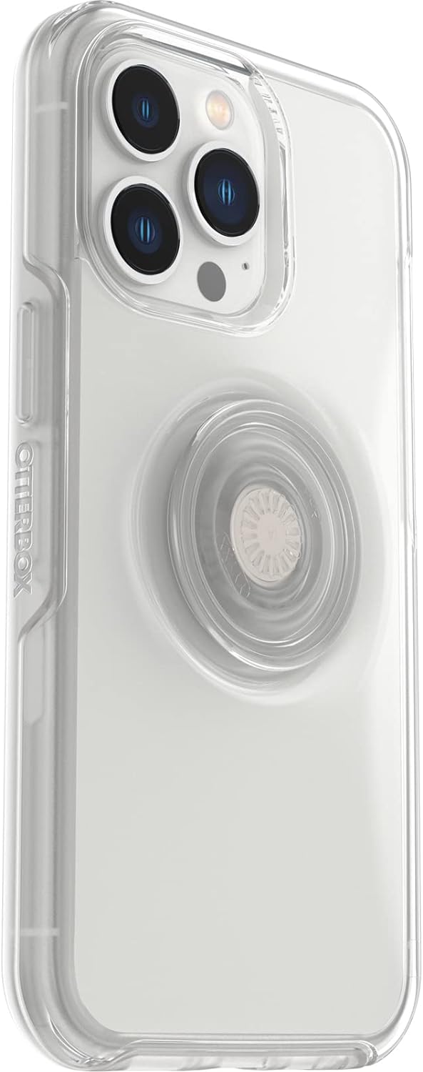 OtterBox Otter Plus Pop Case for iPhone 13 Pro, Shock Proof, Drop Proof, Protective Case with Pop Sockets Pop Grip, 3x Tested to Military Standard, Clear Clear iPhone 13 Pro