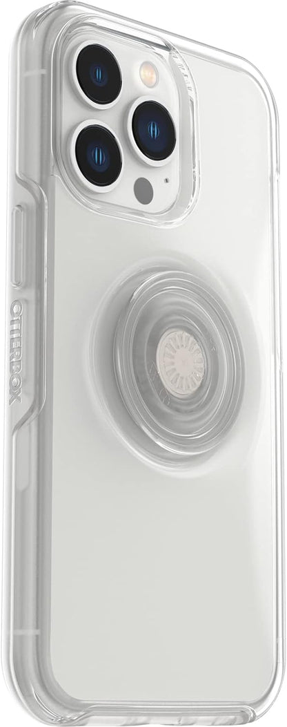 OtterBox Otter Plus Pop Case for iPhone 13 Pro, Shock Proof, Drop Proof, Protective Case with Pop Sockets Pop Grip, 3x Tested to Military Standard, Clear Clear iPhone 13 Pro