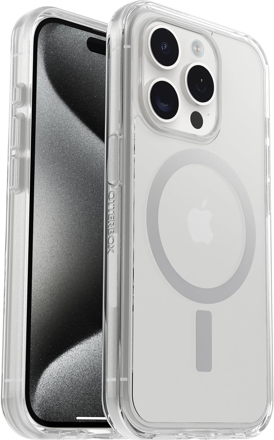 OtterBox Symmetry Clear for MagSafe Case for iPhone 15 Pro, Shockproof, Drop proof, Protective Thin Case, 3x Tested to Military Standard, Clear iPhone 15 Pro Clear