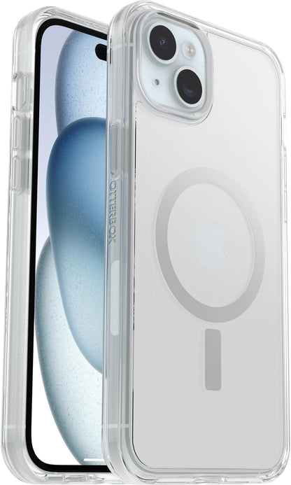 OtterBox Symmetry Clear for MagSafe Case for iPhone 15 Plus / iPhone 14 Plus, Shockproof, Drop proof, Protective Thin Case, 3x Tested to Military Standard, Clear iPhone 15 Plus / iPhone 14 Plus Clear