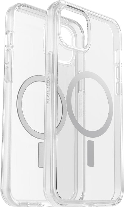 OtterBox Symmetry Clear for MagSafe Case for iPhone 15 Plus / iPhone 14 Plus, Shockproof, Drop proof, Protective Thin Case, 3x Tested to Military Standard, Clear iPhone 15 Plus / iPhone 14 Plus Clear