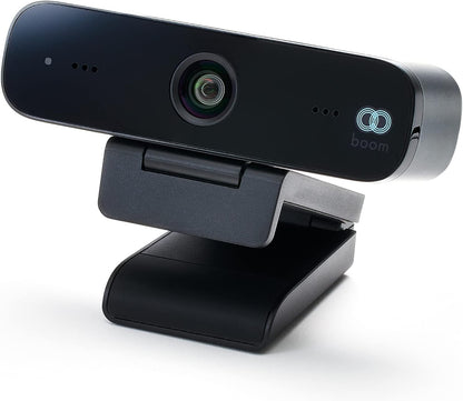 Zoom Certified, Boom Mini 1080P Full HD Webcam, USB Plug&Play, Dual Noise Canceling Mics, 4K Glass Lens, 90-Degree Wide Angle, Light Correction, Video Calling, Streaming, PC/Mac/Laptop/MacBook/Tablet