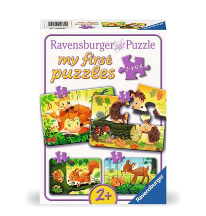Ravensburger Kinderpuzzle - 12000854 Kleine Tierfamilien - 2,4,6,8 Teile Puzzle für Kinder ab 2 Jahren