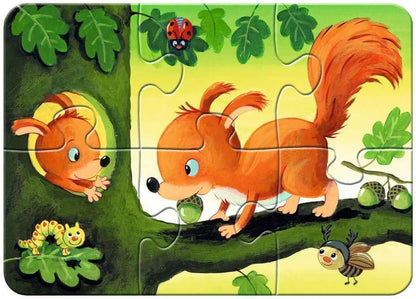 Ravensburger Kinderpuzzle - 12000854 Kleine Tierfamilien - 2,4,6,8 Teile Puzzle für Kinder ab 2 Jahren