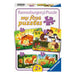 Ravensburger Kinderpuzzle - 12000854 Kleine Tierfamilien - 2,4,6,8 Teile Puzzle für Kinder ab 2 Jahren