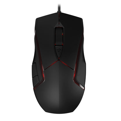 CHERRY MC 3.1, wired gaming mouse, high-precision optical 5,000 dpi Pixart sensor, 6 freely programmable buttons, RGB-illuminated, symmetrical design, black